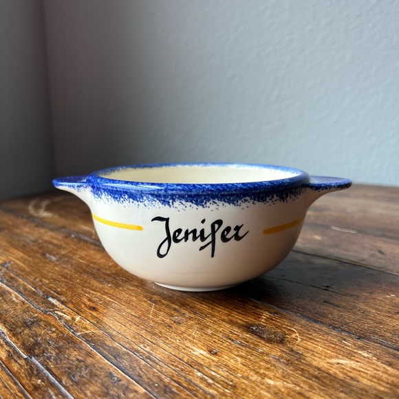 Bol Prenom Breton, First Name Bowl “Jenifer” Made in France - Picture 7 of 8